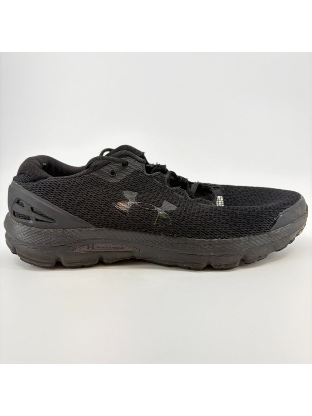 Under Armour Charged Gemini Mens Size 12 Black Athletic Running Shoes Sneakers